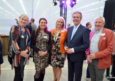 Adri Bom-Lemstra van Glastuinbouw Nederland, Stefanie Miltenburg van Royal FloraHolland, Jolanda Heistek van Greenport West-Holland, Meindert Stolk van Greenport West-Holland en Gijs de Kok van MPS